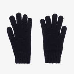 BOSS-Синие вязаные перчатки для мальчиков | Childrensalon Outlet