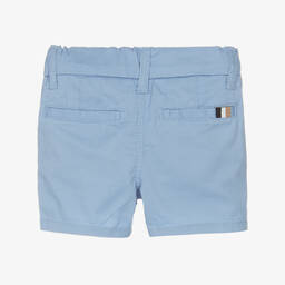 بوس-شورت تشينو أطفال ولادي قطن تويل لون أزرق | Childrensalon Outlet