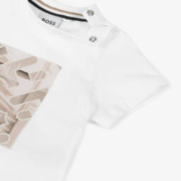 BOSS-Футболка из чистого хлопка с логотипом для мальчиков | Childrensalon Outlet