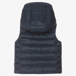 BOSS-Синий двусторонний жилет | Childrensalon Outlet