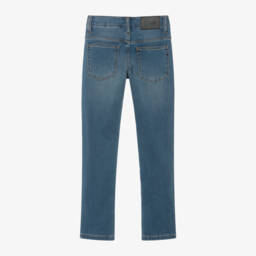 BOSS-Boys Sky Blue Slim Denim Trousers | Childrensalon Outlet