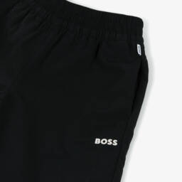 BOSS-Boys Sleek Black Jogger Pants | Childrensalon Outlet