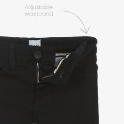 BOSS-Boys Slim Black Denim Trousers | Childrensalon Outlet