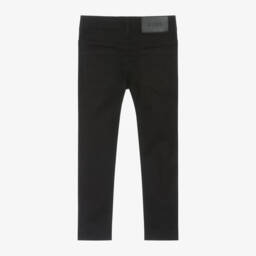 BOSS-Boys Slim Black Denim Trousers | Childrensalon Outlet