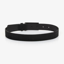 بوس-حزام جلد شامواه لون أسود للأولاد | Childrensalon Outlet