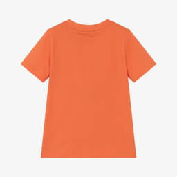 BOSS-Яркая оранжевая хлопковая футболка для мальчиков | Childrensalon Outlet