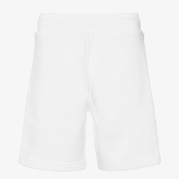 BOSS-Boys White Cotton Logo Shorts | Childrensalon Outlet