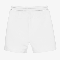 BOSS-شورت أطفال ولادي قطن جيرسي لون أبيض | Childrensalon Outlet