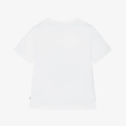 BOSS-Boys White Tee with Golden Dragon | Childrensalon Outlet