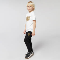 BOSS-Boys White Tee with Golden Dragon | Childrensalon Outlet