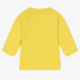 BOSS-تيشيرت قطن لون أصفر للأولاد | Childrensalon Outlet