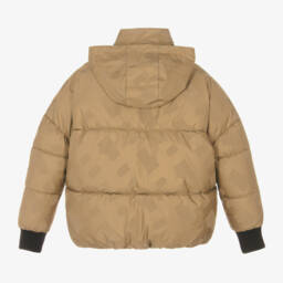 بوس-جاكيت بافر مونوغرام لون بيج للبنات | Childrensalon Outlet