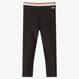 BOSS-ليغنغز لون أسود للبنات | Childrensalon Outlet