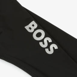 BOSS-Girls Black Logo Leggings | Childrensalon Outlet