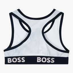 BOSS-Синий спортивный топ для девочек | Childrensalon Outlet