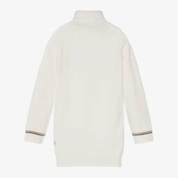 BOSS-Кремовое платье-поло с двойной буквой B для девочек | Childrensalon Outlet