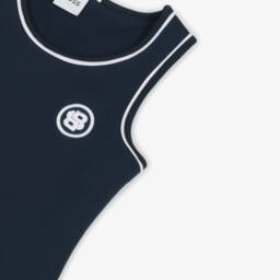 BOSS-فستان ميلانو بلا أكمام للبنات باللون الكحلي | Childrensalon Outlet