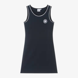 BOSS-فستان ميلانو بلا أكمام للبنات باللون الكحلي | Childrensalon Outlet