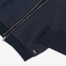 BOSS-Куртка на молнии с синими полосками для девочек | Childrensalon Outlet