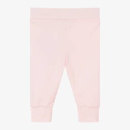 BOSS-Girls Pale Pink Cotton Leggings | Childrensalon Outlet