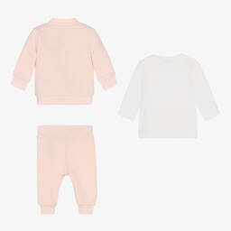 BOSS-Розовый комплект с брюками из хлопка | Childrensalon Outlet