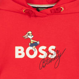 بوس-فستان قطن جيرسي لون أحمر | Childrensalon Outlet