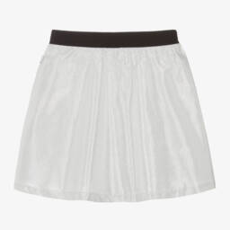 BOSS-Girls Shimmering Silver Skirt | Childrensalon Outlet