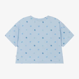 BOSS-Футболка с небесным мягким монограммным принтом для девочек | Childrensalon Outlet