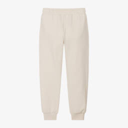 BOSS-Girls Soft Beige Jersey Joggers | Childrensalon Outlet