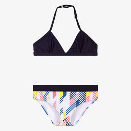 بوس-مايو بيكيني لون أبيض وكحلي للبنات | Childrensalon Outlet