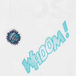 بوس-توب هودي قطن جيرسي لون أبيض للبنات | Childrensalon Outlet