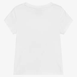 BOSS-Белая футболка с Лолой | Childrensalon Outlet