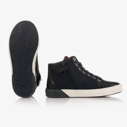 BOSS-Синие высокие кроссовки | Childrensalon Outlet