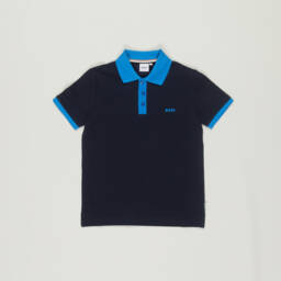 BOSS-Preloved Boys Navy Blue Polo Shirt (10 years) | Childrensalon Outlet
