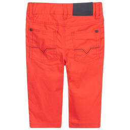 BOSS-Red Cotton Trousers | Childrensalon Outlet