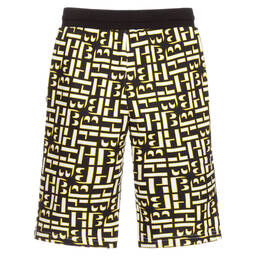 BOSS-Черные шорты с логотипом для подростков | Childrensalon Outlet