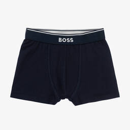 BOSS-Синие и белые трусы-боксеры (2шт.) | Childrensalon Outlet