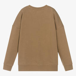 BOSS-Teen Boys Beige Cotton Sweatshirt | Childrensalon Outlet