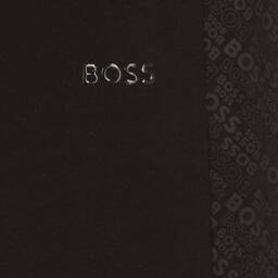 BOSS-جوغرز تينز ولادي قطن جيرسي لون أسود | Childrensalon Outlet