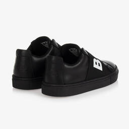 BOSS-Teen Boys Black Logo Trainers | Childrensalon Outlet