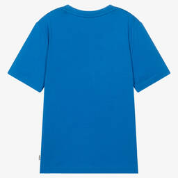 BOSS-Синяя хлопковая футболка для мальчиков-подростков | Childrensalon Outlet