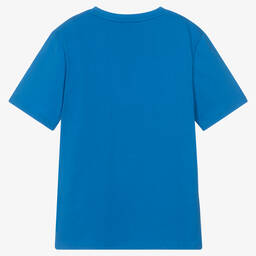 BOSS-Синяя хлопковая футболка для мальчиков-подростков | Childrensalon Outlet