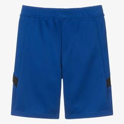 BOSS-Teen Boys Blue Football Shorts | Childrensalon Outlet