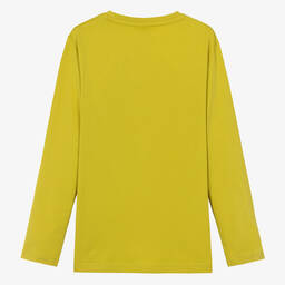 BOSS-Teen Boys Green Cotton Top | Childrensalon Outlet