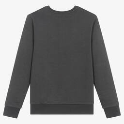 BOSS-Teen Boys Grey Cotton Sweatshirt | Childrensalon Outlet