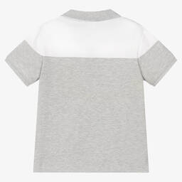 BOSS-Teen Boys Grey Logo Polo Shirt | Childrensalon Outlet