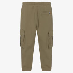 BOSS-Хлопковые джоггеры цвета хаки | Childrensalon Outlet