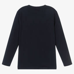 BOSS-Синий хлопковый топ для мальчиков-подростков | Childrensalon Outlet