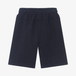 BOSS-Teen Boys Navy Blue Jersey Shorts | Childrensalon Outlet
