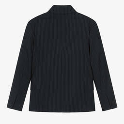 BOSS-Teen Boys Navy Blue Pinstripe Blazer | Childrensalon Outlet